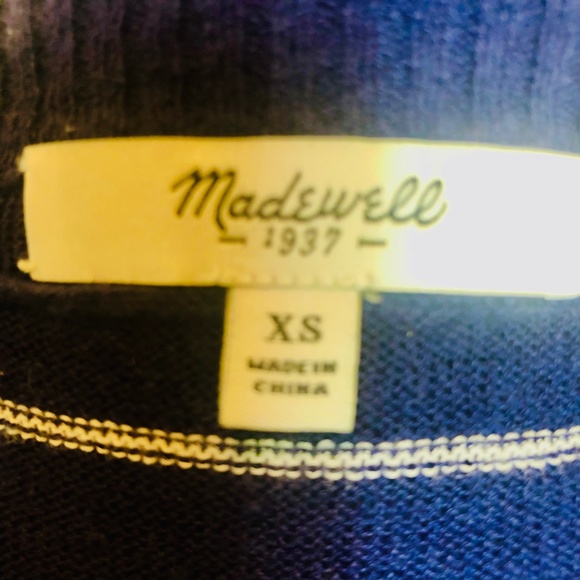 Madewell Sweater lightweight navy & white - Picture 6 of 6
